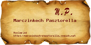 Marczinkech Pasztorella névjegykártya